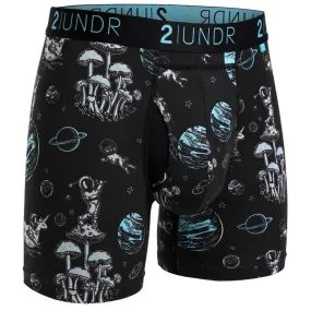 2UNDR Swing Shift Boxer Brief In Space Golf Black