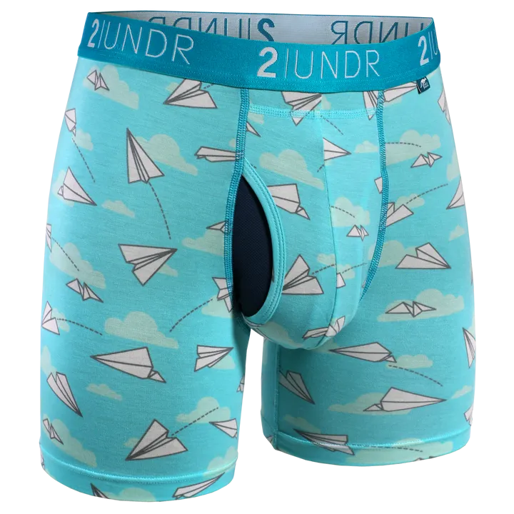 2UNDR Swing Shift Boxer Brief Office Jets