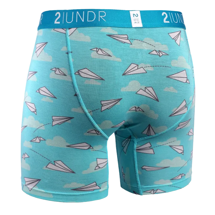 2UNDR Swing Shift Boxer Brief Office Jets