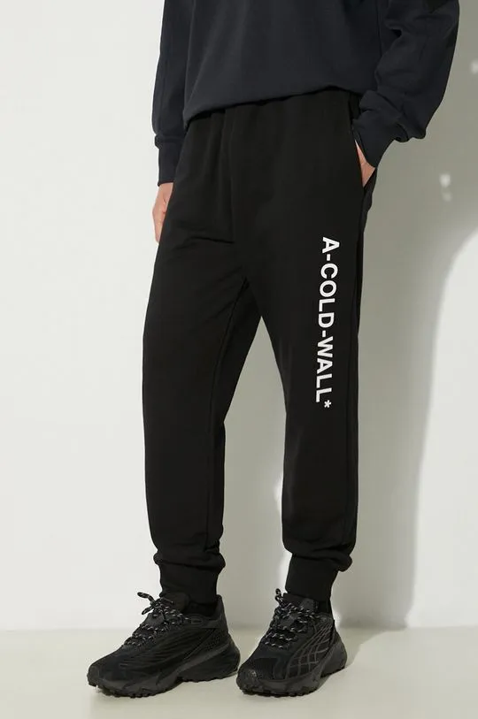 A-COLD-WALL* cotton joggers Essential Logo black color