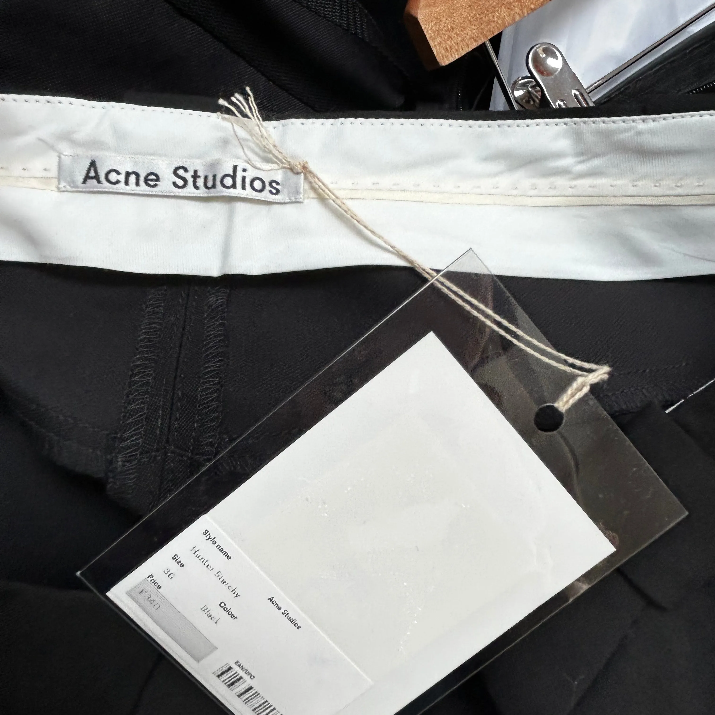 Acne Studios Brand New 340 Black Wool Bermuda Shorts XS