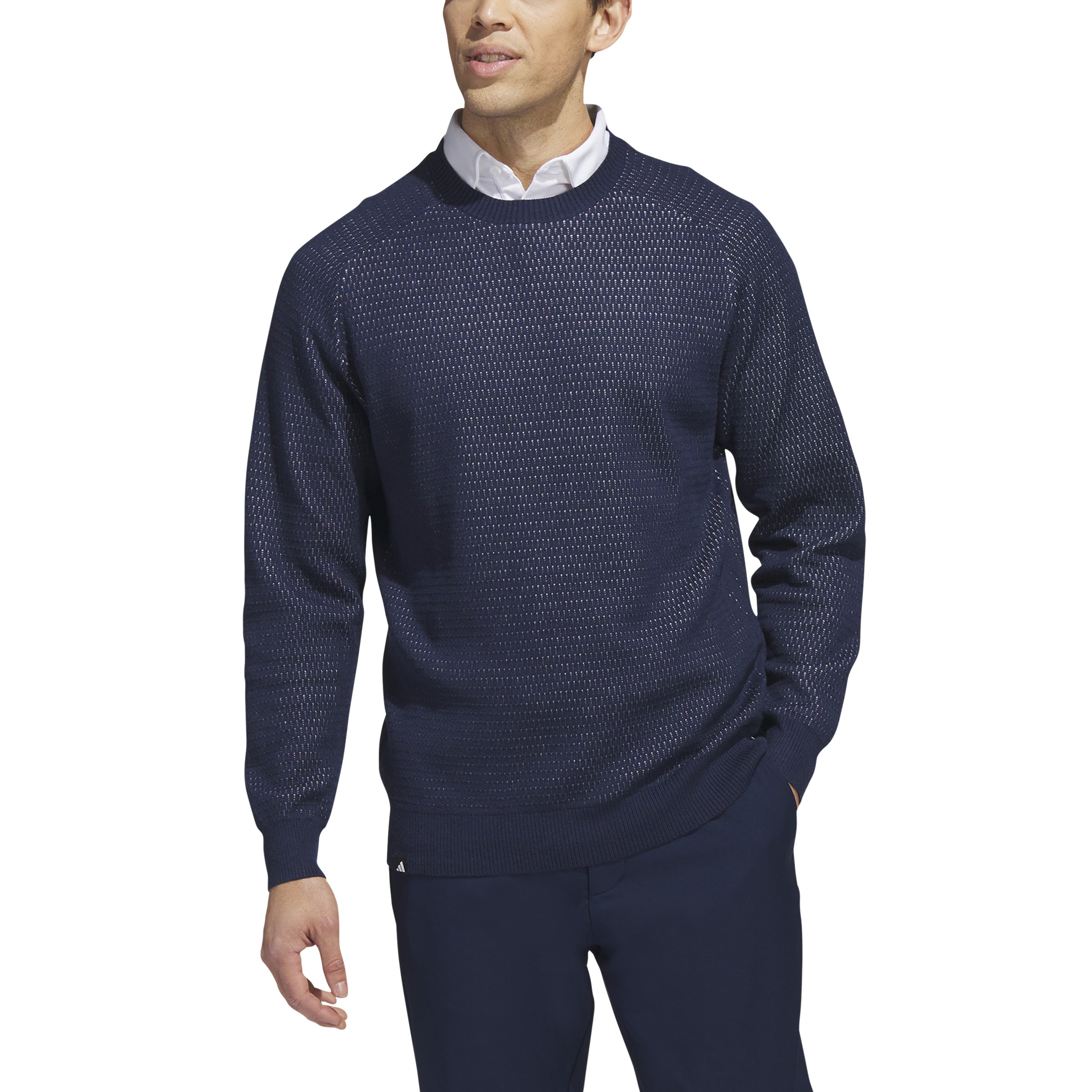 adidas Golf Primeknit Crewneck - Navy SS23