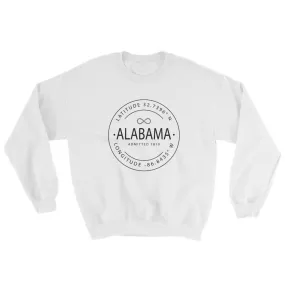 Alabama - Crewneck Sweatshirt - Latitude & Longitude