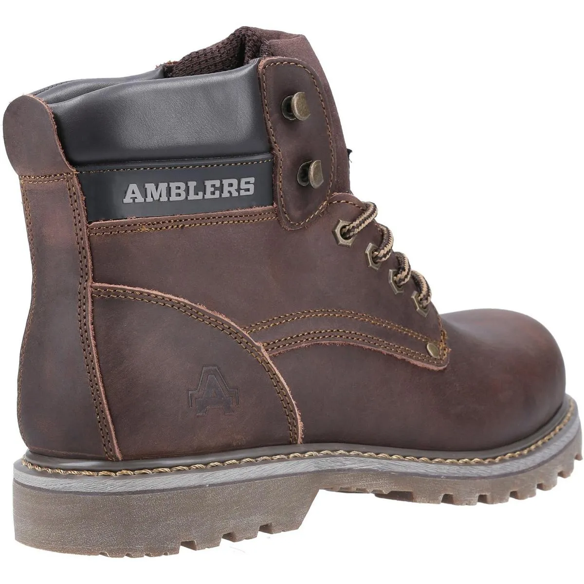 Amblers Dorking Casual Lace Up Boot Brown Crazy Horse