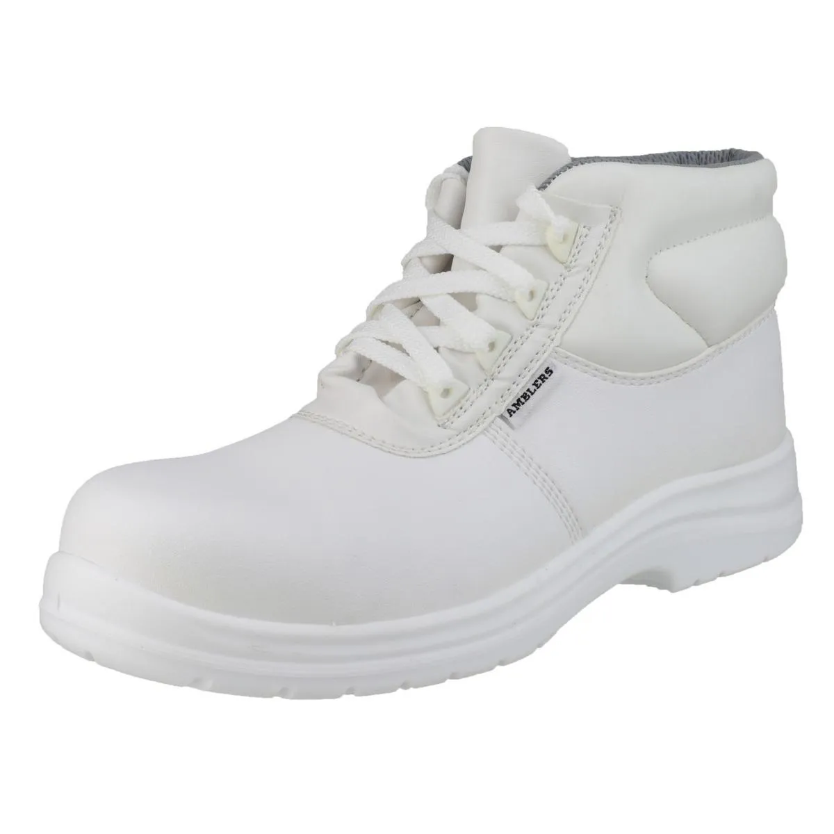 Amblers Safety FS513 Metal-Free Water-Resistant Lace up Safety Boot White