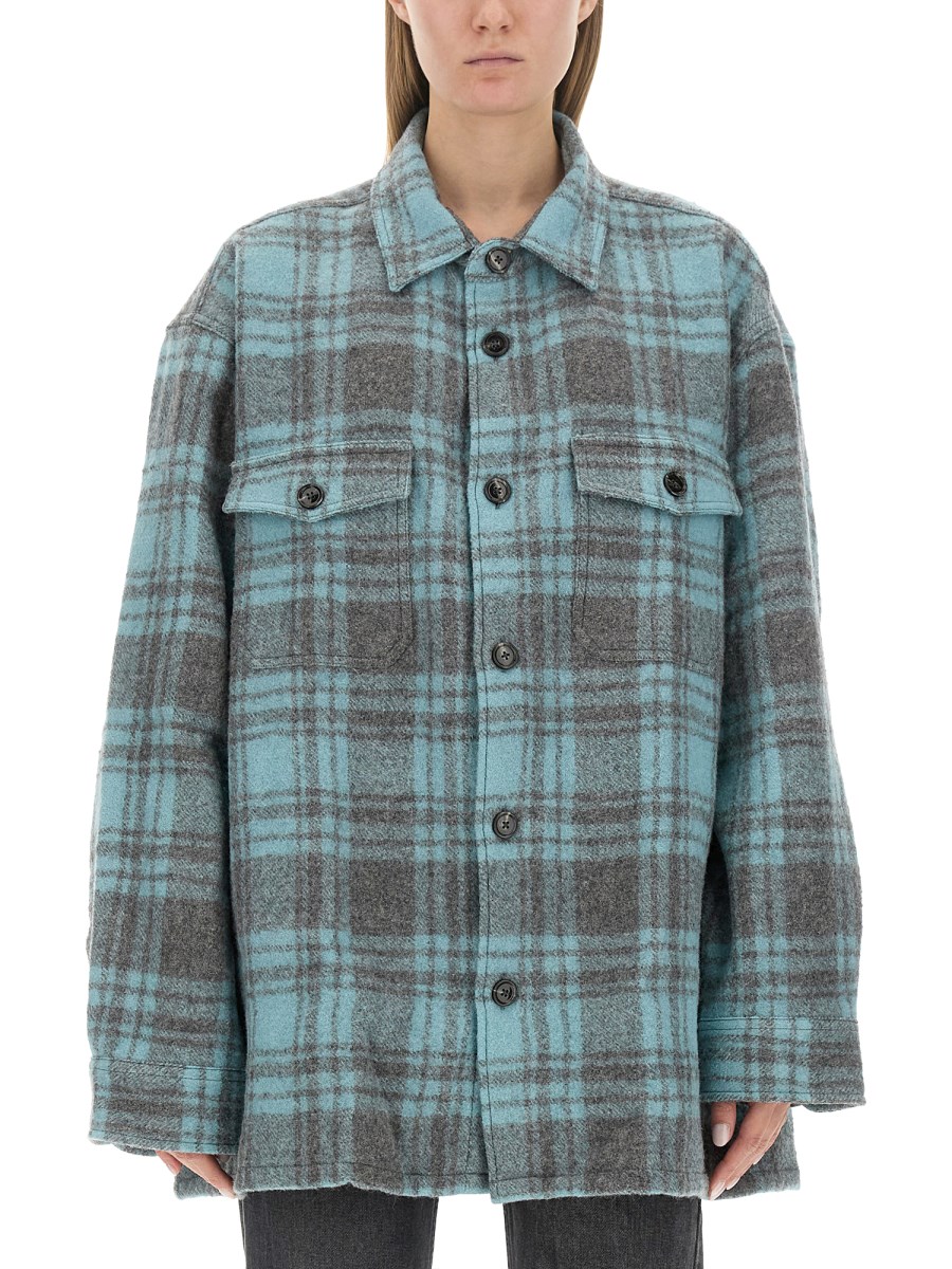 AMI PARIS    VIRGIN WOOL SHIRT JACKET