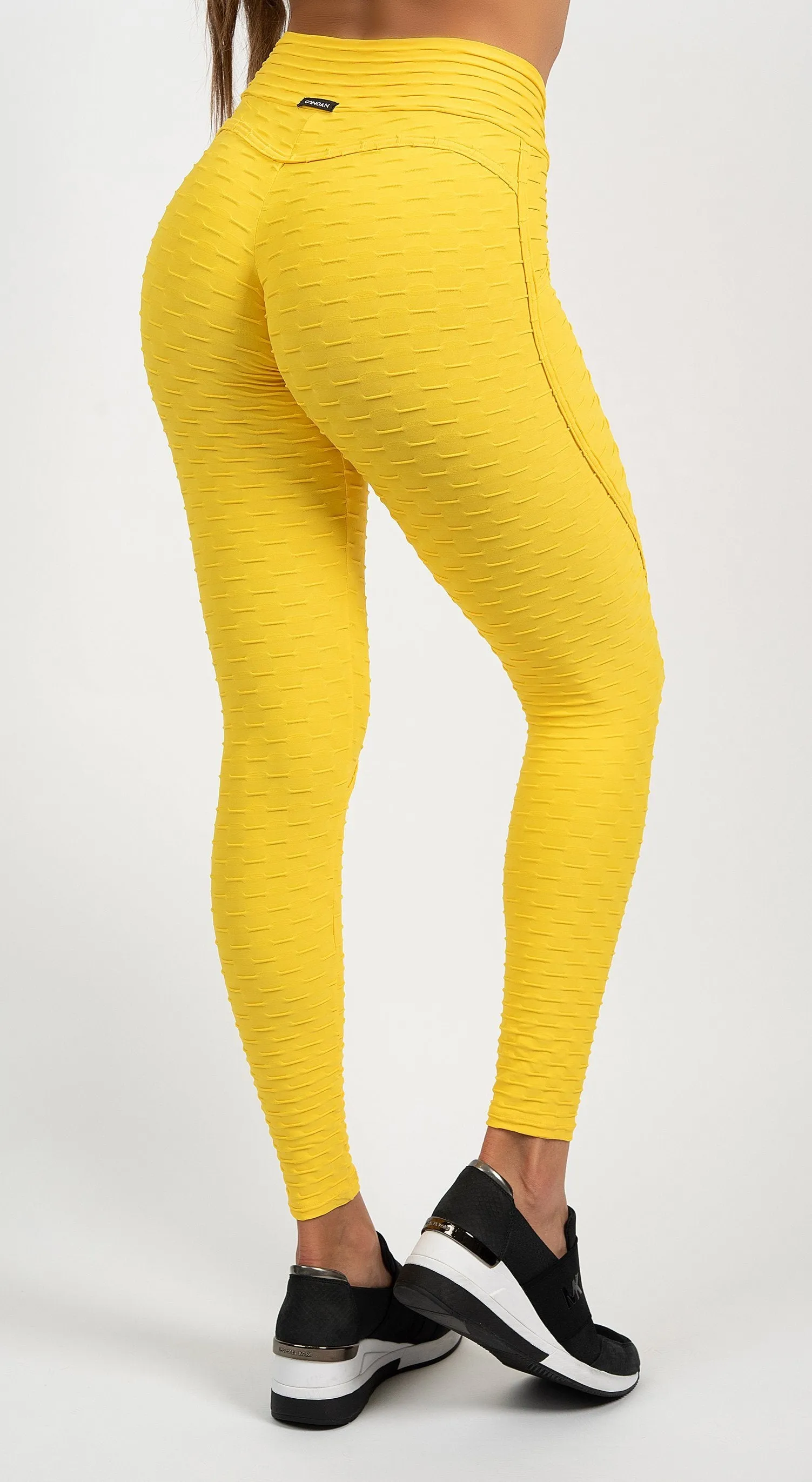 Anti Cellulite - Heart Booty Effect Legging - Yellow