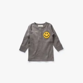 Be Happy Waffle Long Sleeve Tee