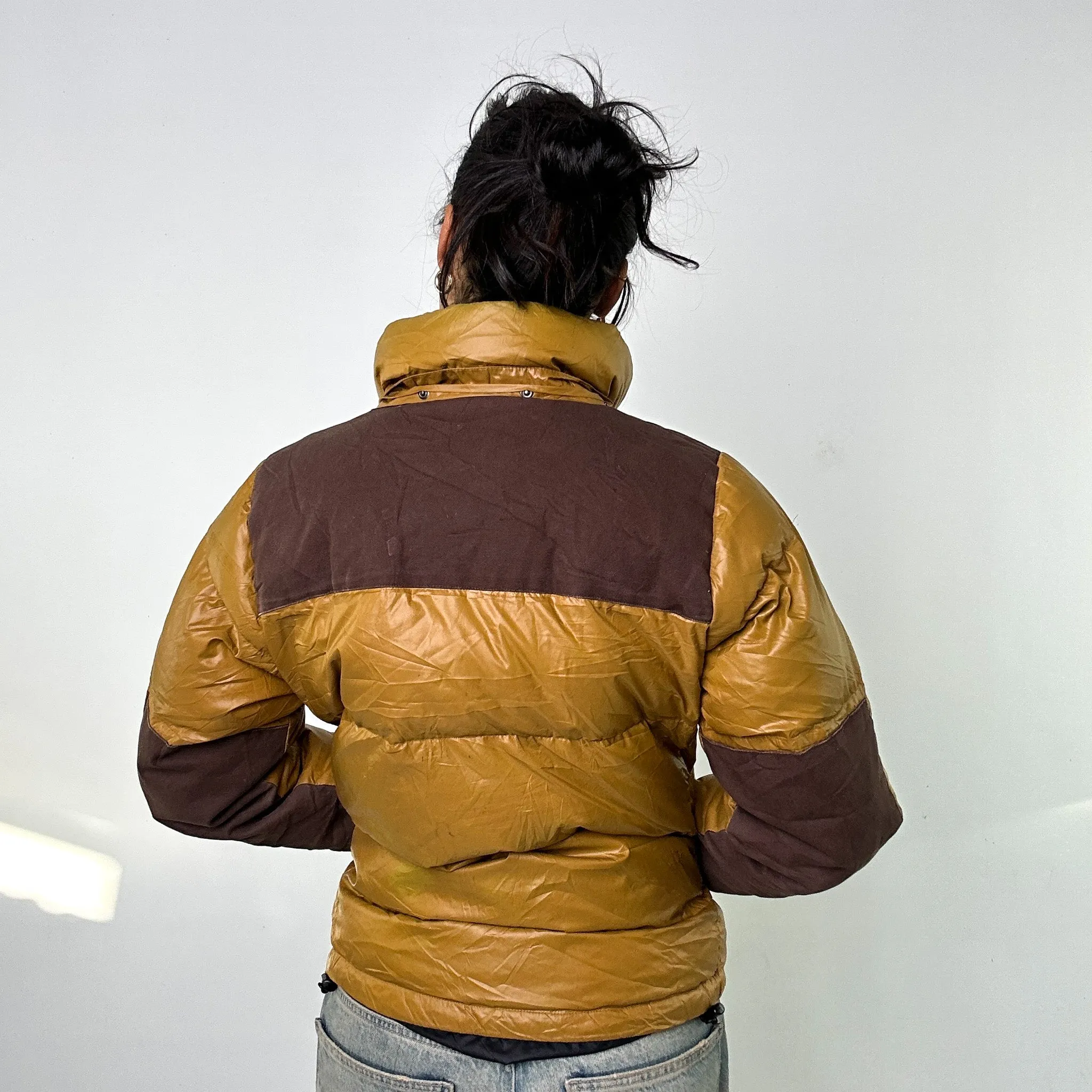 Beige Tan 90s Carhartt Puffer Jacket Coat (M)