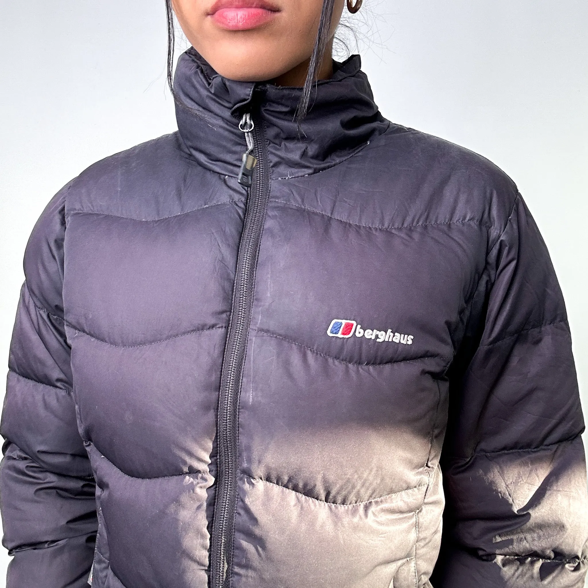 Black 90s Berghaus Down 600 Fill Puffer Jacket Coat (M)