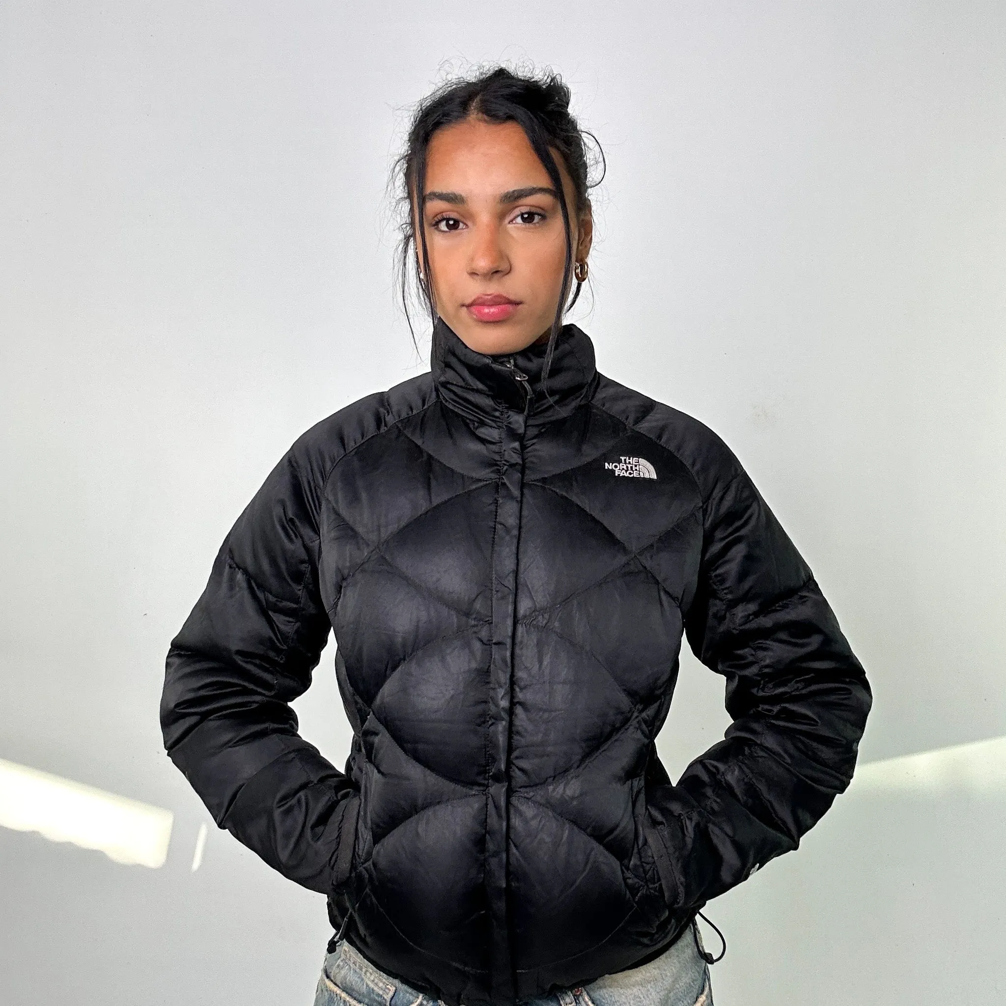 Black 90s The North Face 550 Series Puffer Jacket Coat (S)