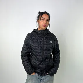 Black 90s The North Face Light Puffer Jacket Coat (M)