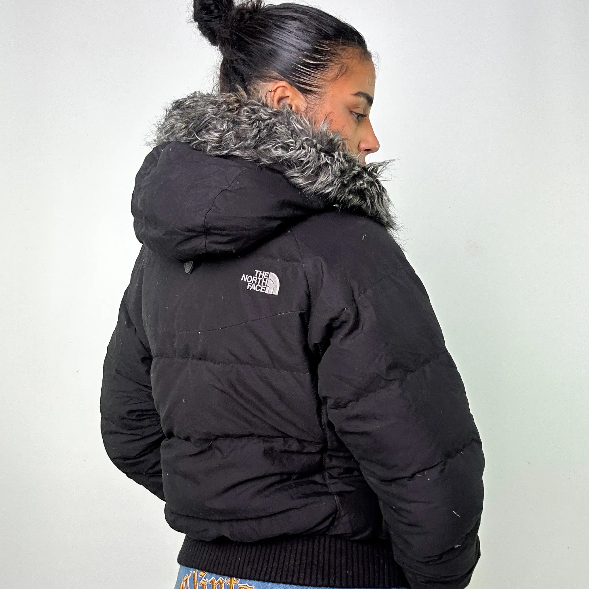 Black 90s The North Face Puffer Jacket Coat (M)