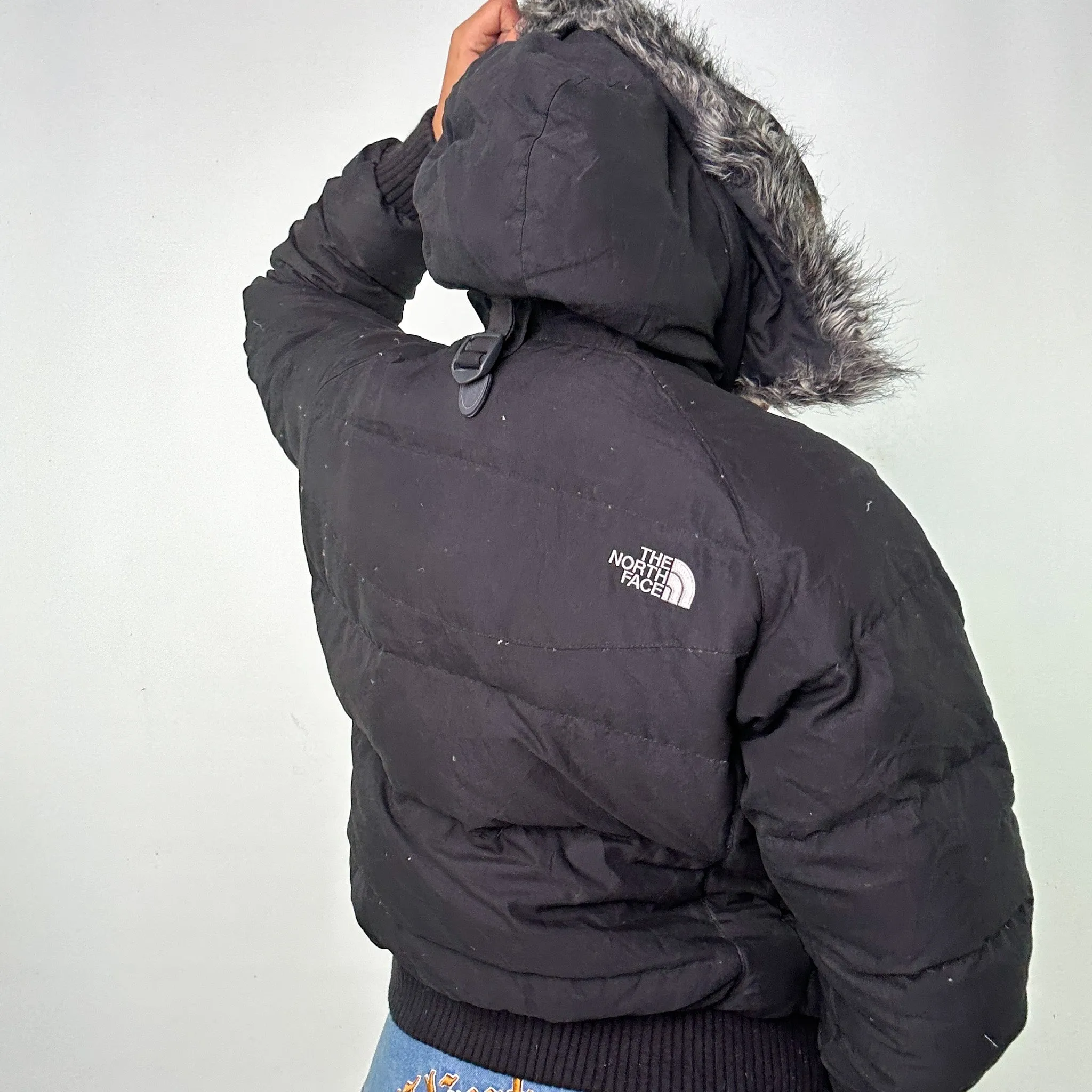 Black 90s The North Face Puffer Jacket Coat (M)