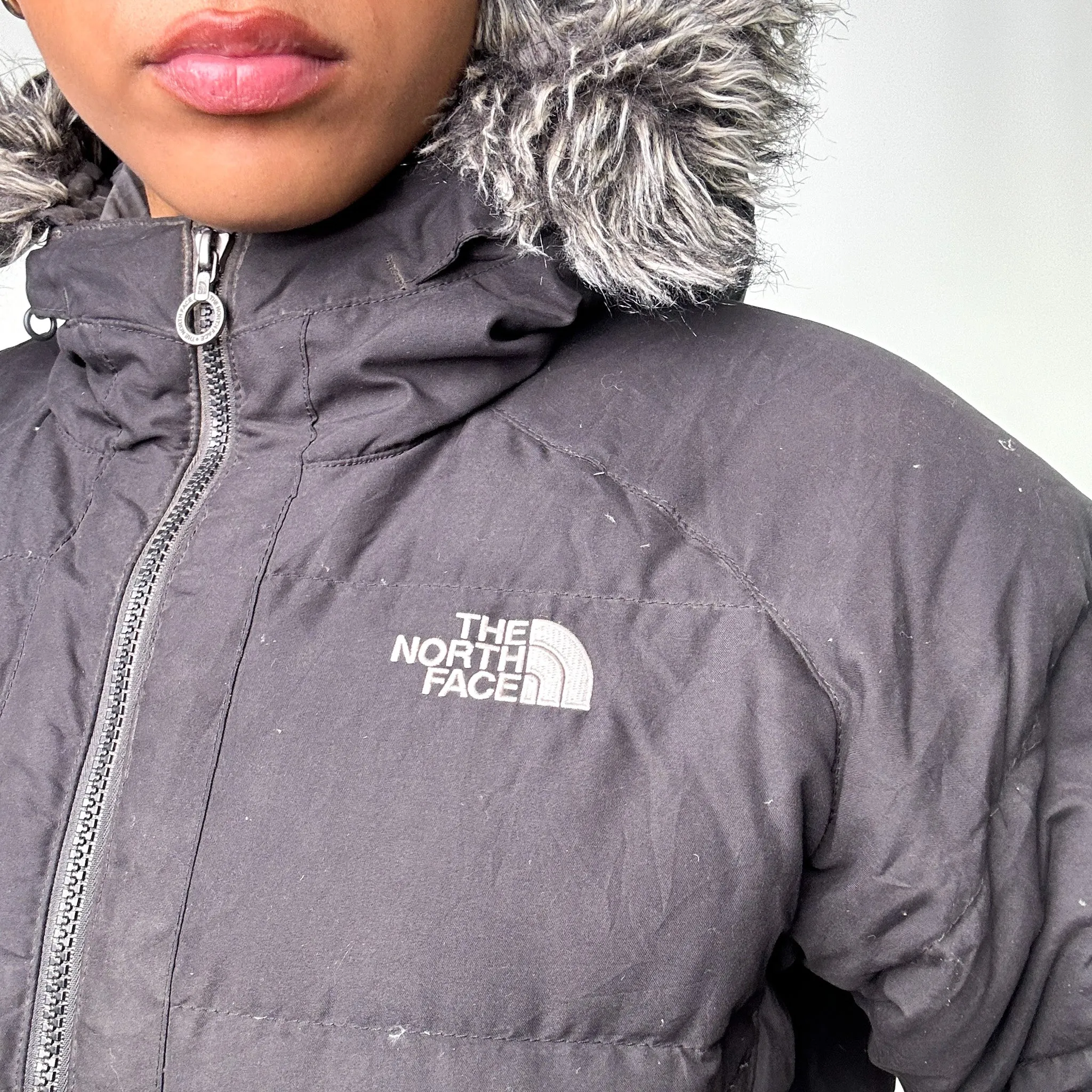 Black 90s The North Face Puffer Jacket Coat (M)