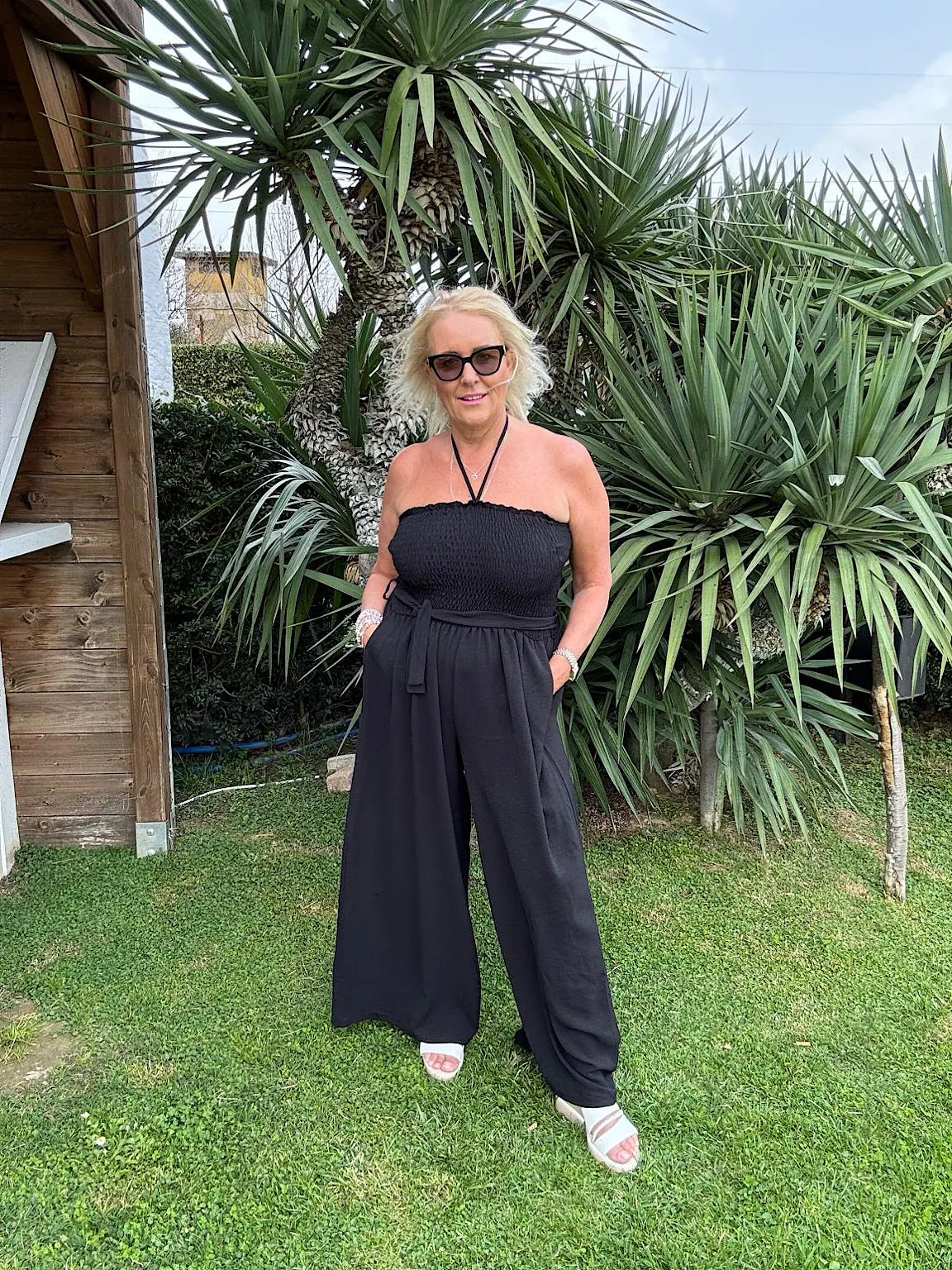 Black Wide Leg Jumpsuit Melanie