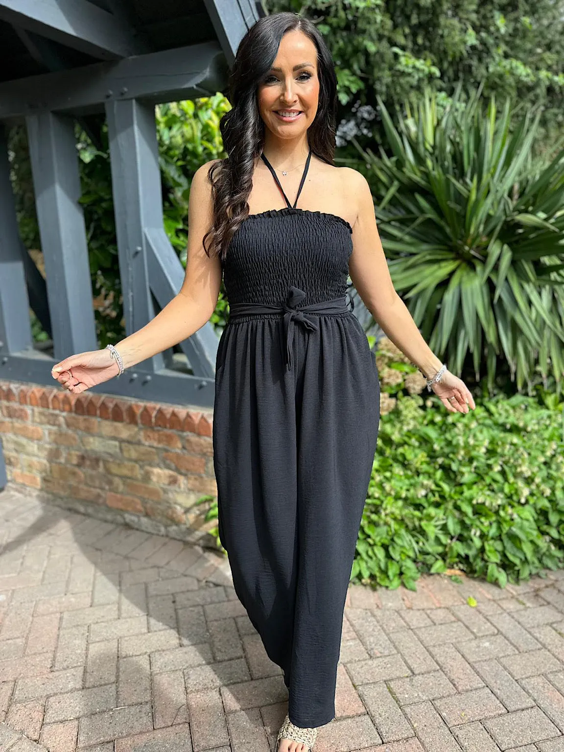 Black Wide Leg Jumpsuit Melanie