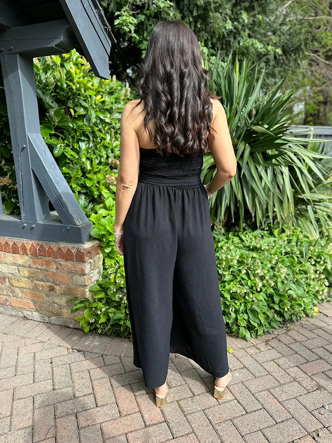 Black Wide Leg Jumpsuit Melanie