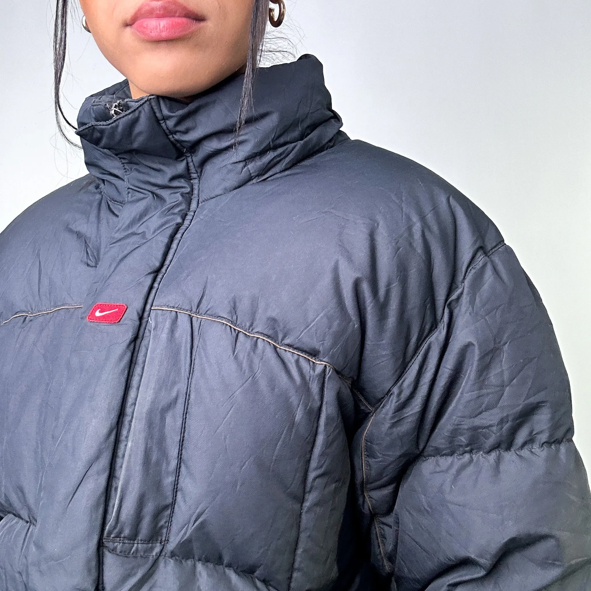 Black y2ks NIKE Puffer Jacket Coat (L)