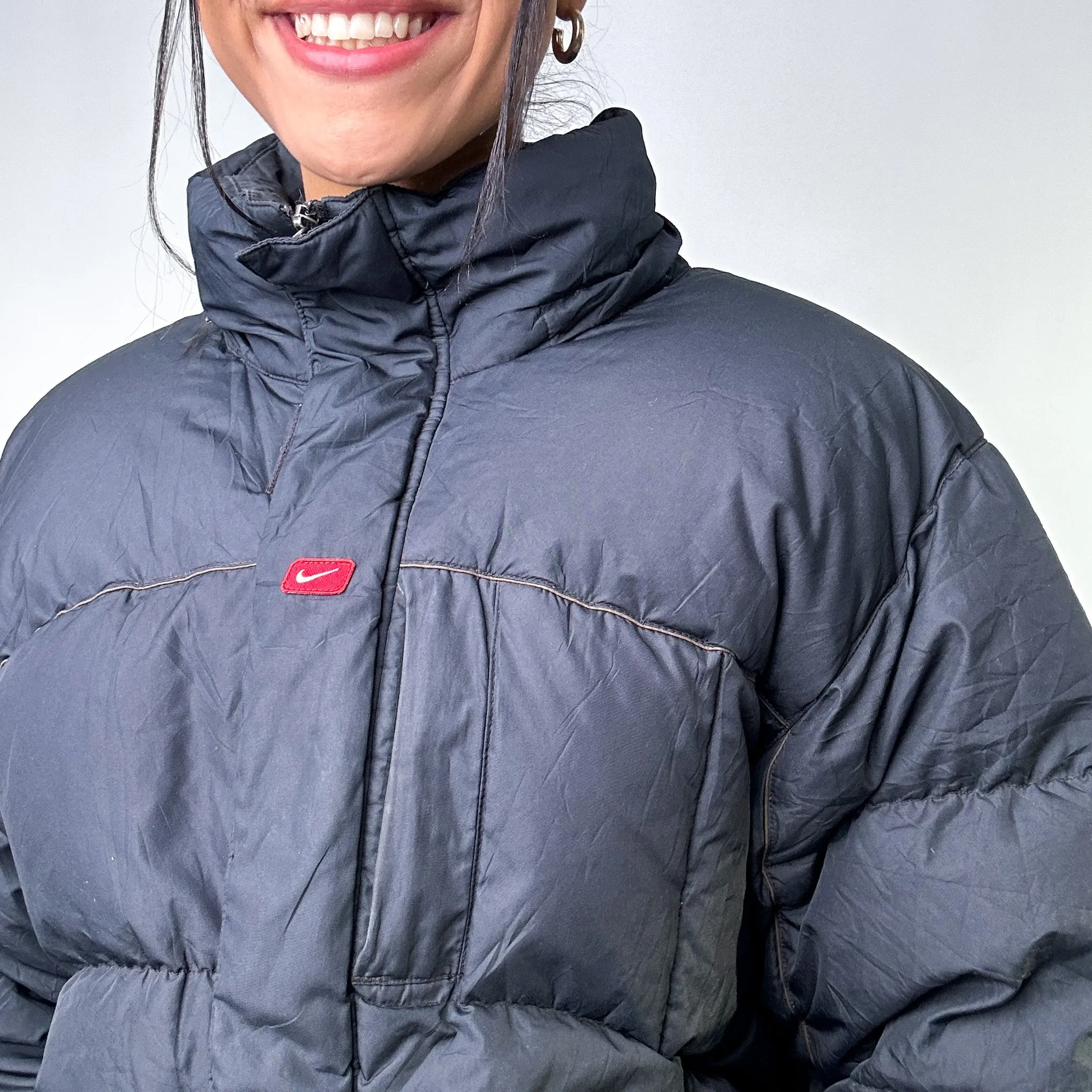 Black y2ks NIKE Puffer Jacket Coat (L)