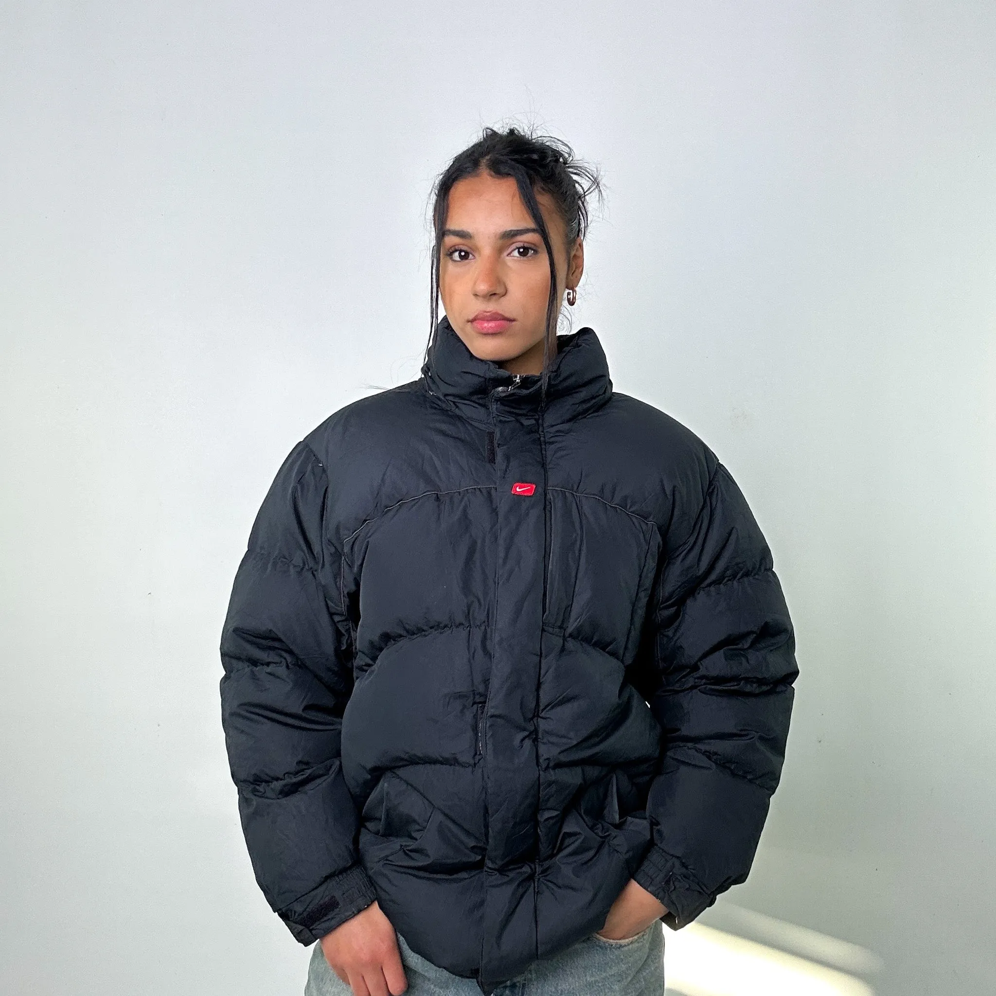 Black y2ks NIKE Puffer Jacket Coat (L)