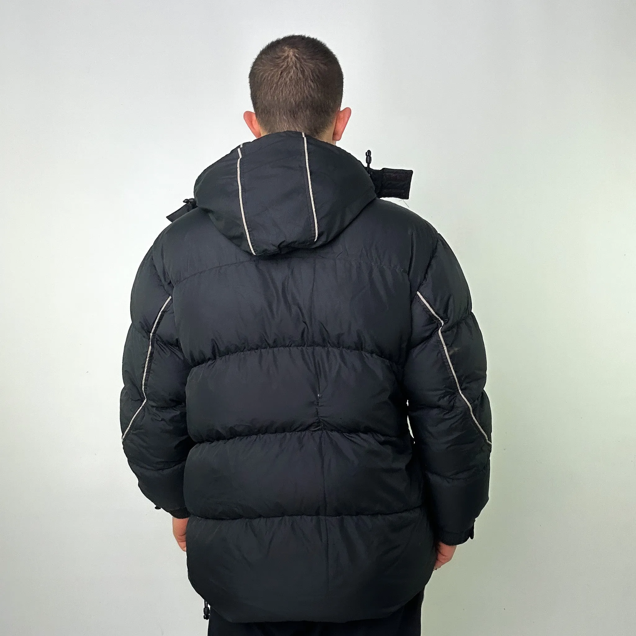 Black y2ks NIKE Puffer Jacket Coat (XL)