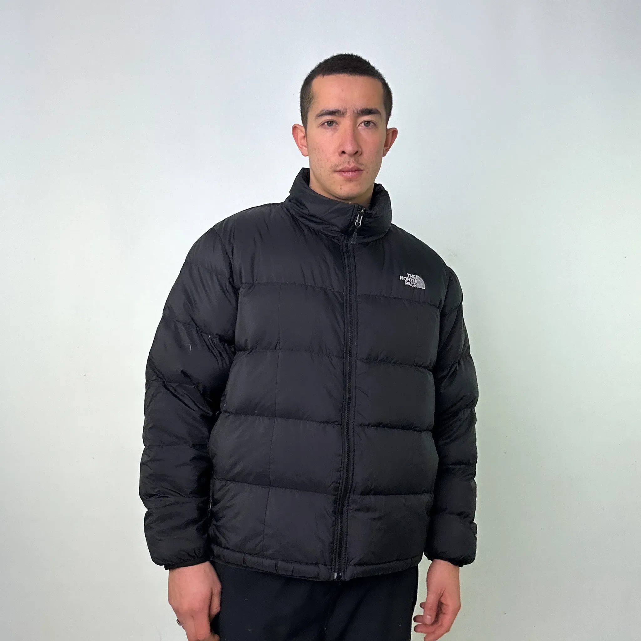 Black y2ks The North Face 550 Series Puffer Jacket Coat (XL)