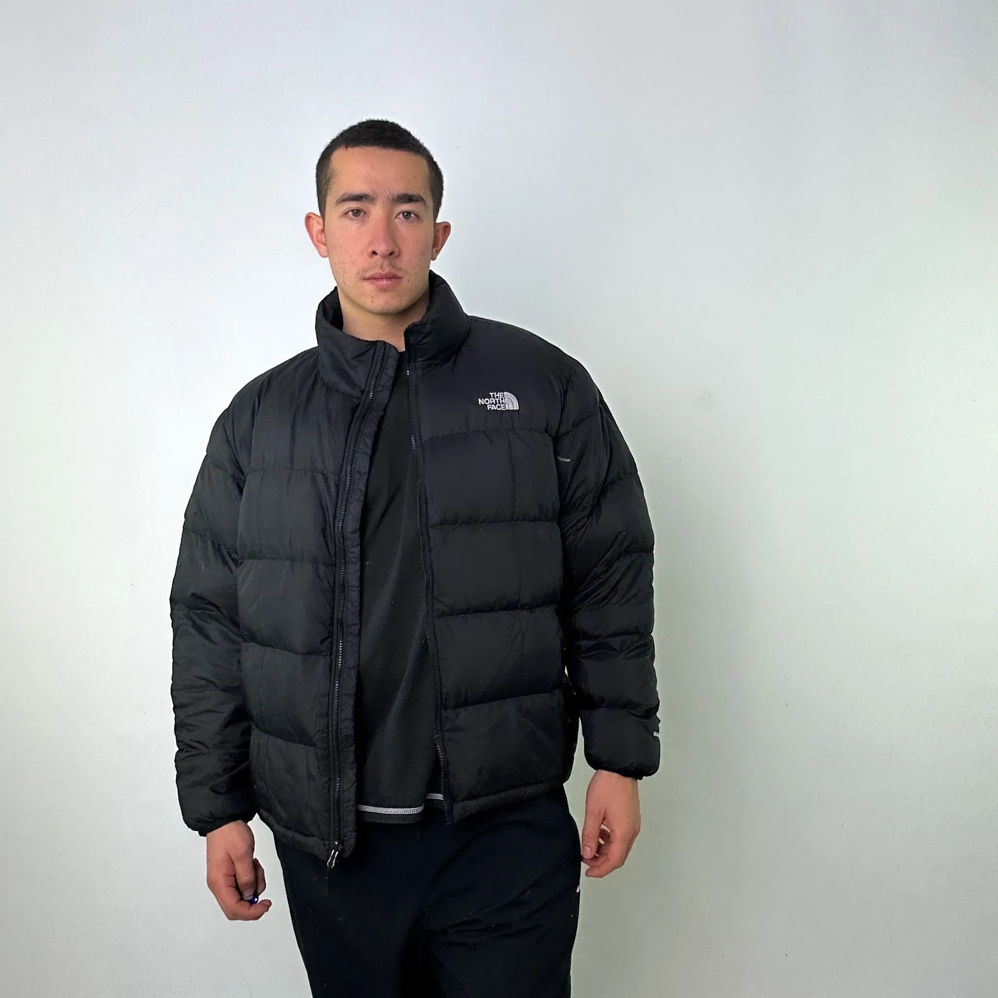 Black y2ks The North Face 550 Series Puffer Jacket Coat (XL)