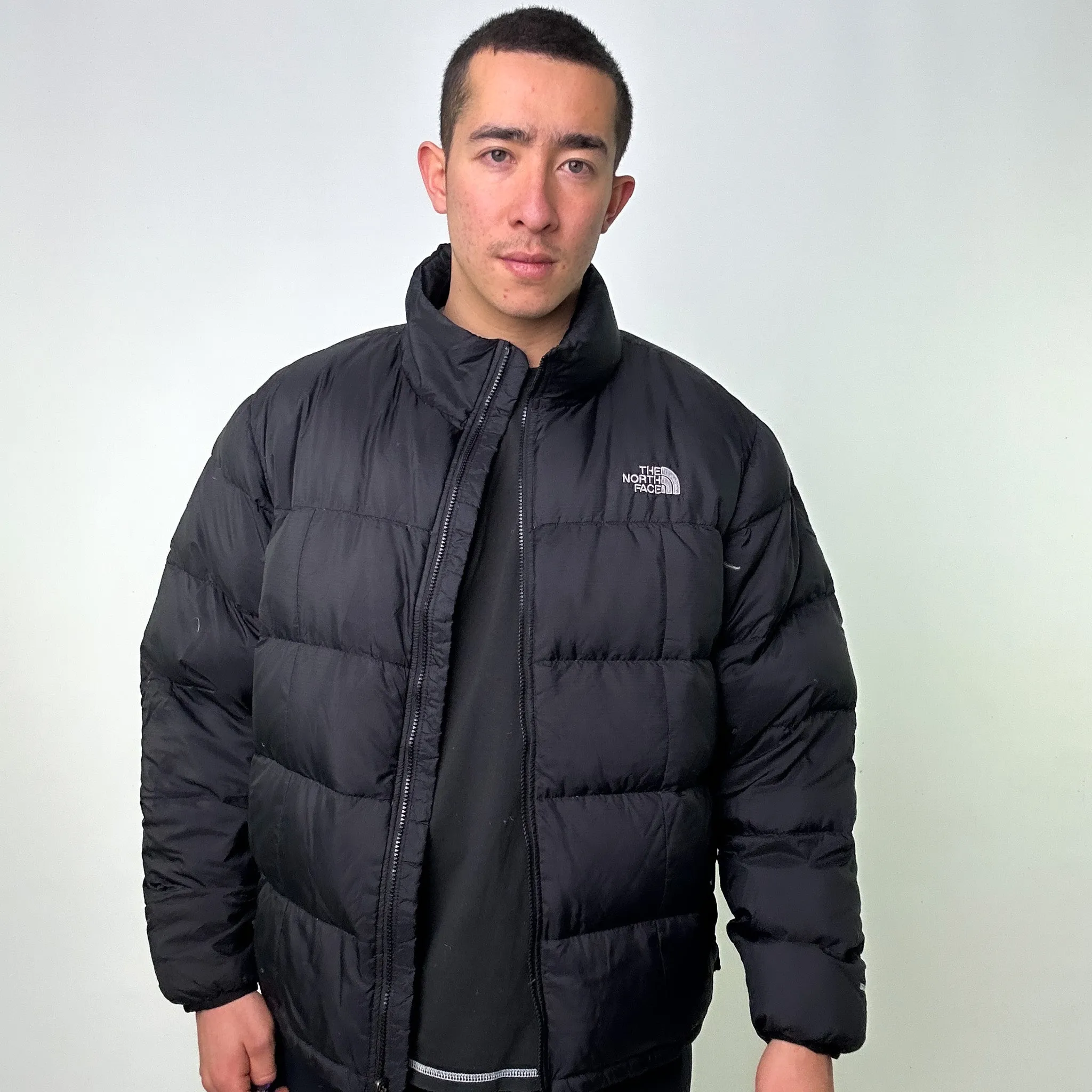 Black y2ks The North Face 550 Series Puffer Jacket Coat (XL)