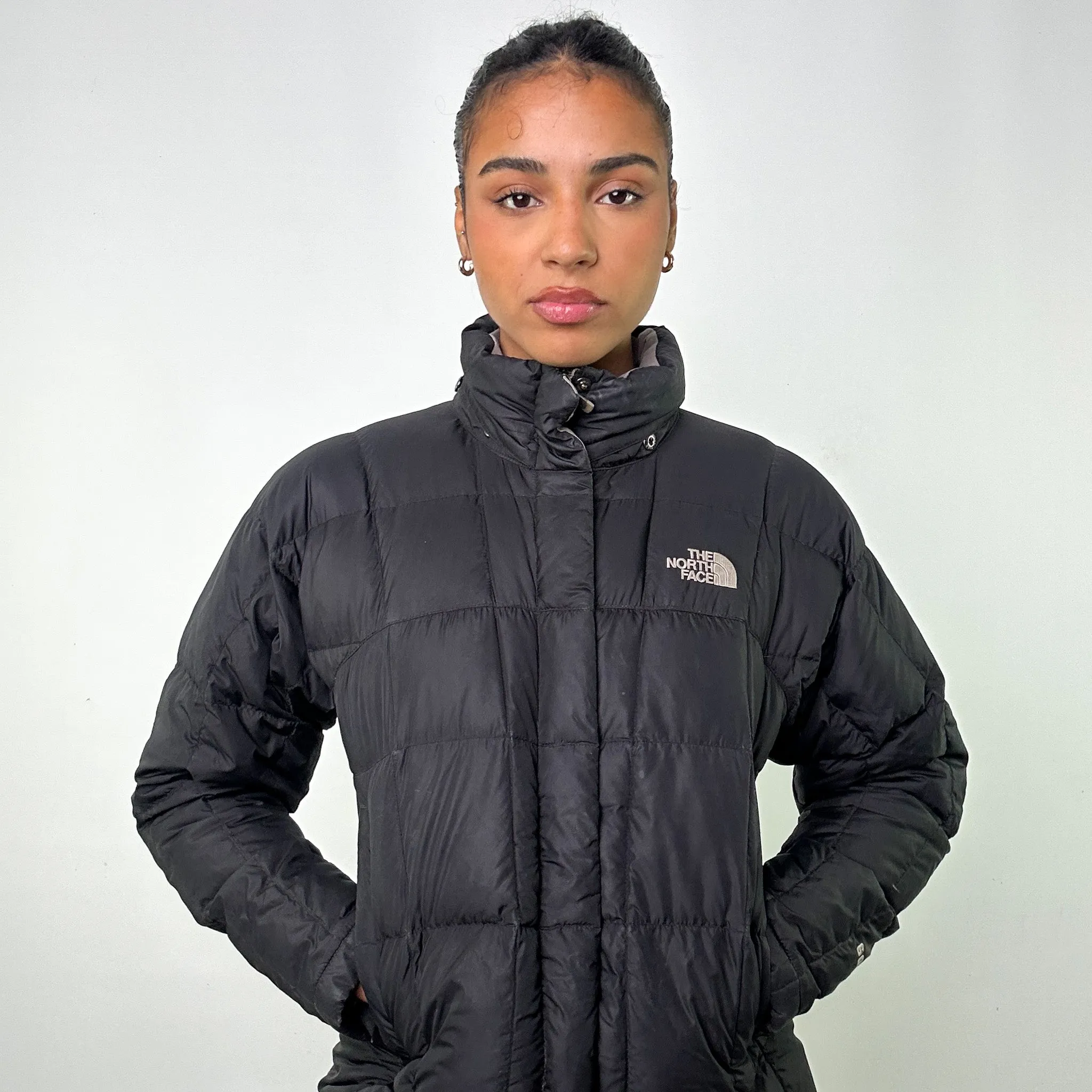 Black y2ks The North Face 600 Series Long Puffer Jacket Coat (S)