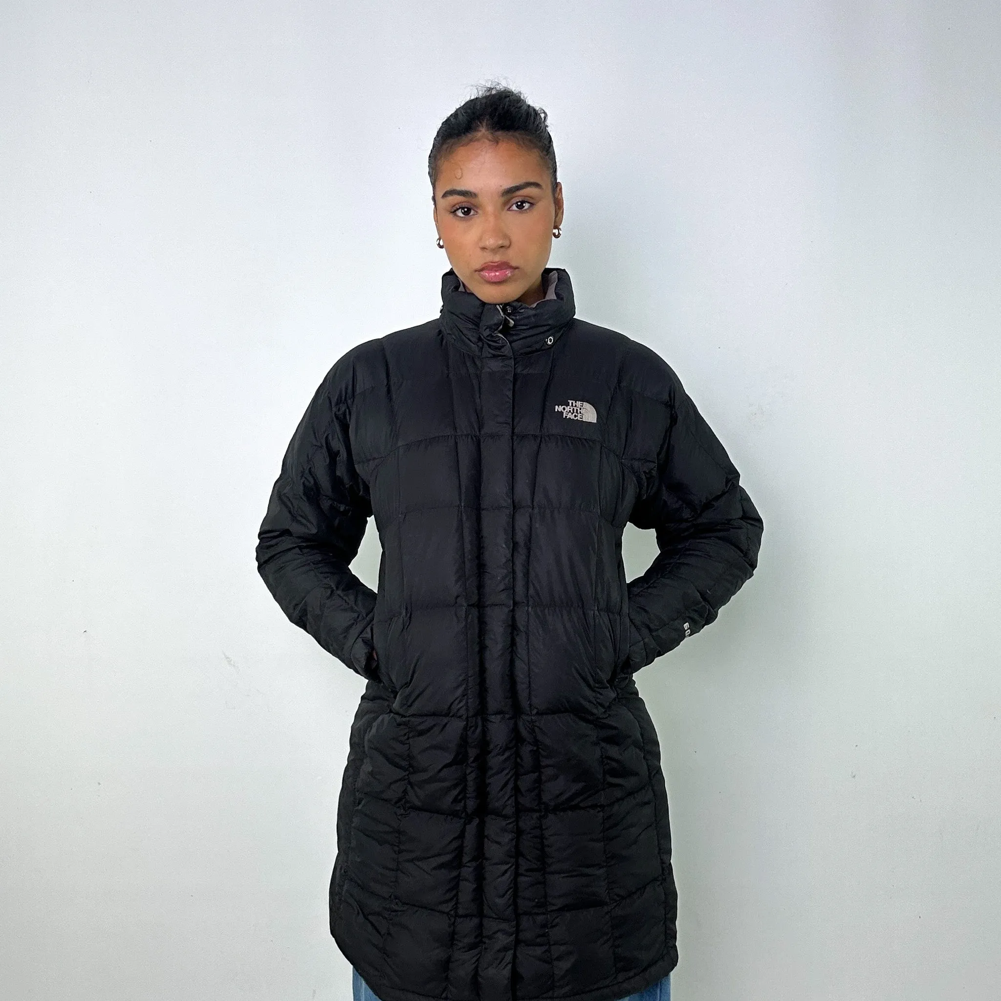 Black y2ks The North Face 600 Series Long Puffer Jacket Coat (S)