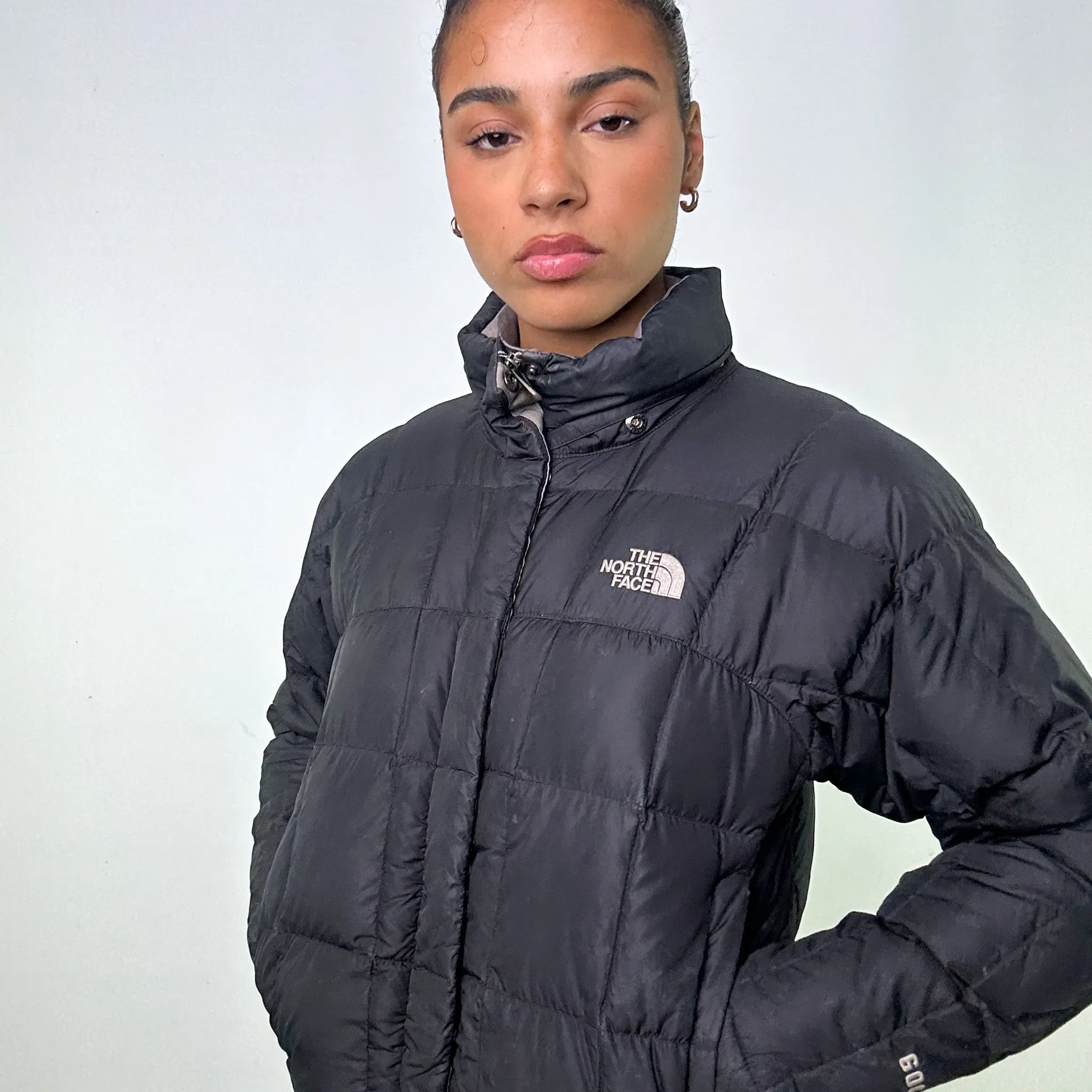 Black y2ks The North Face 600 Series Long Puffer Jacket Coat (S)