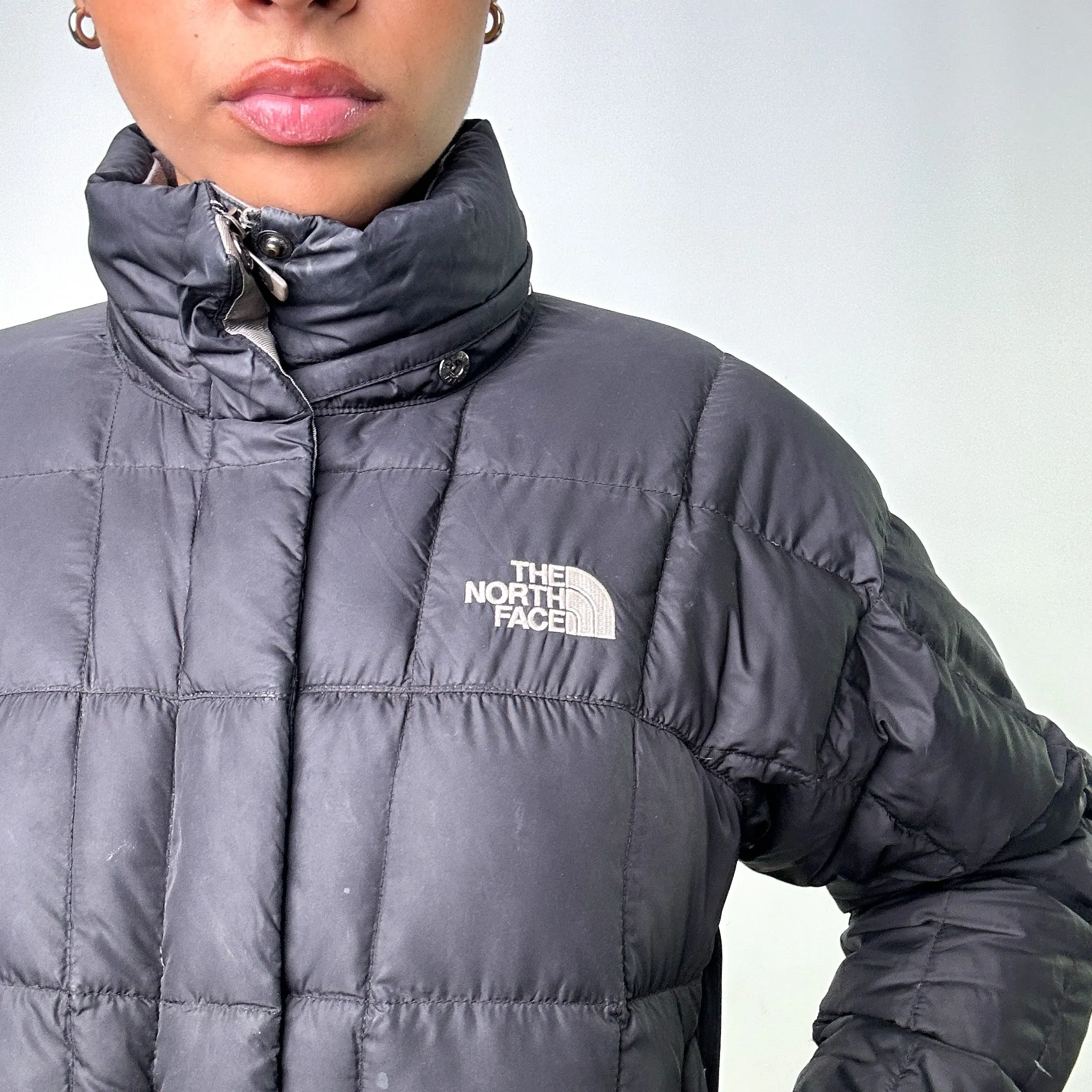 Black y2ks The North Face 600 Series Long Puffer Jacket Coat (S)