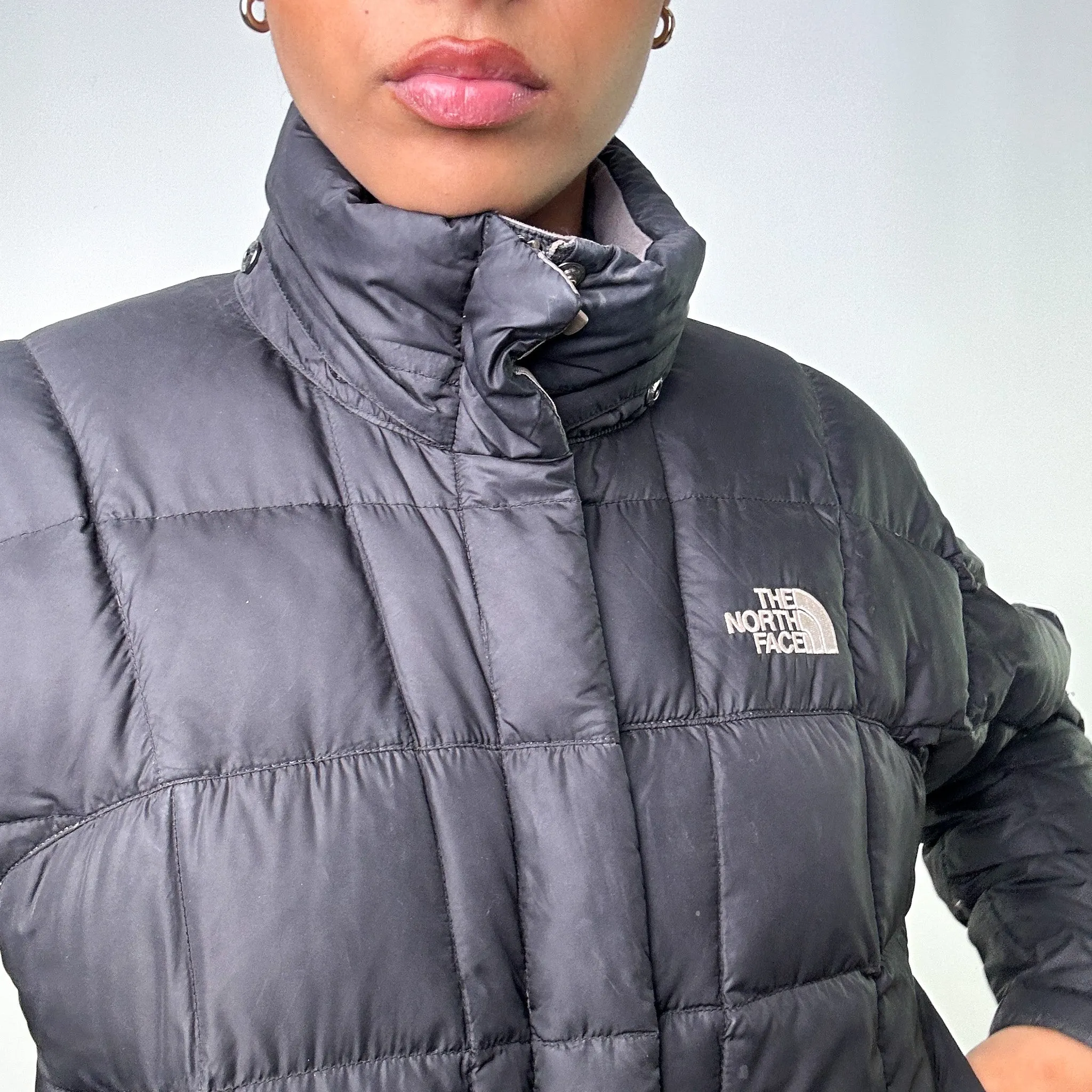 Black y2ks The North Face 600 Series Long Puffer Jacket Coat (S)