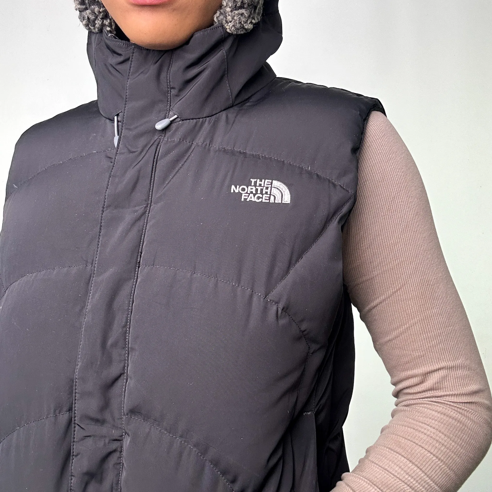 Black y2ks The North Face 600 Series Prodigy Puffer Jacket Coat Gilet (M)