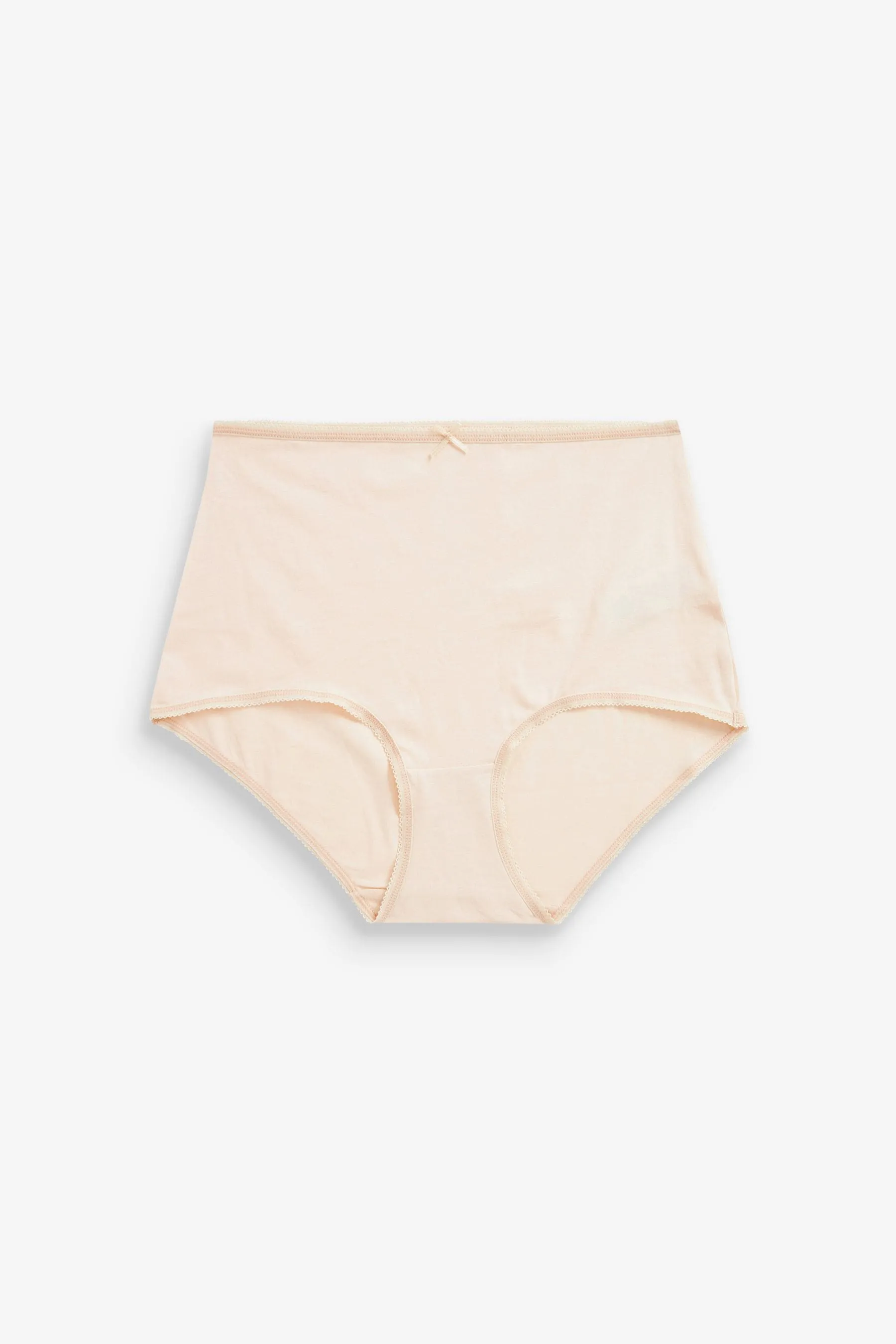 Black/White/Nude Full Brief Cotton Rich Knickers 4 Pack