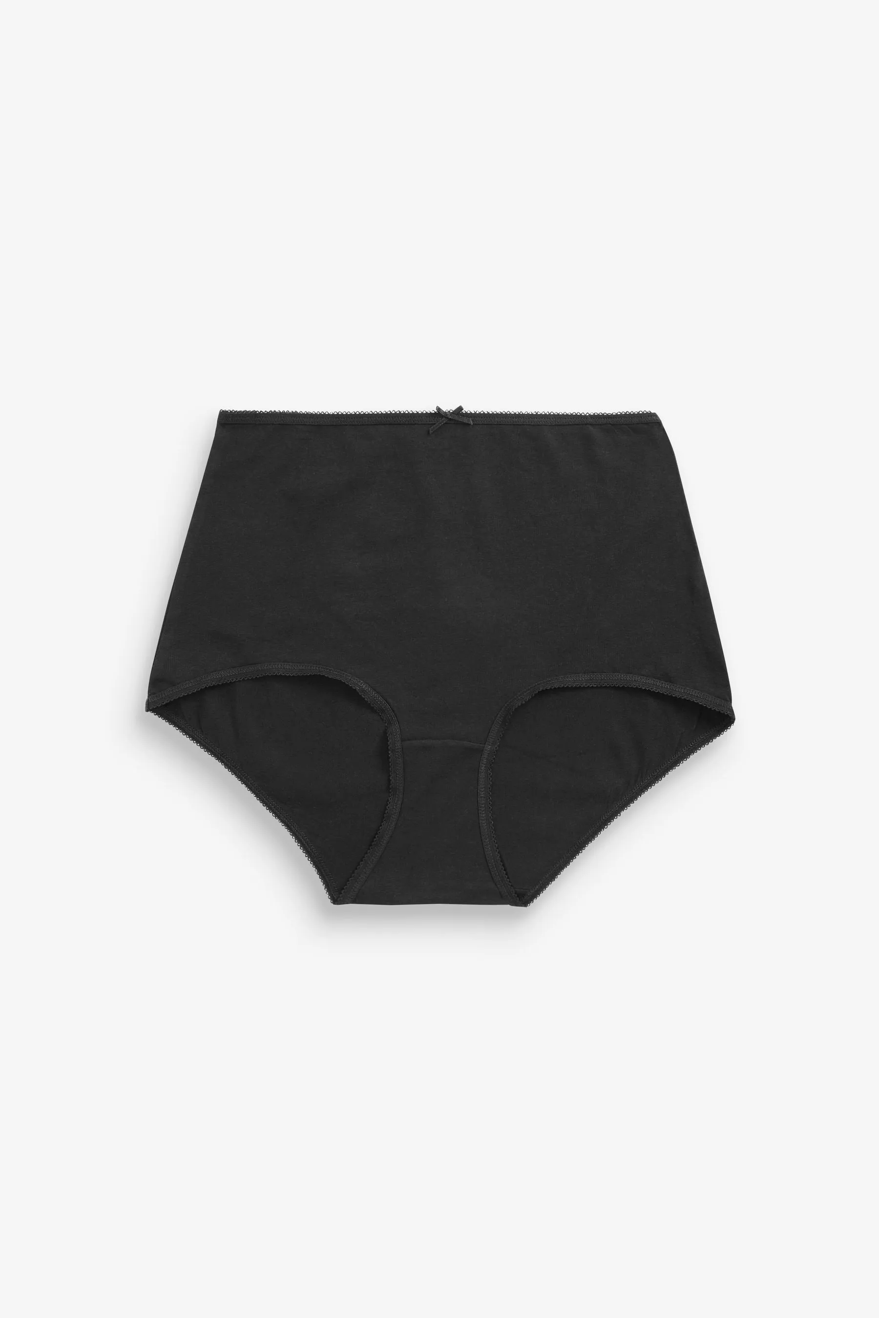 Black/White/Nude Full Brief Cotton Rich Knickers 4 Pack