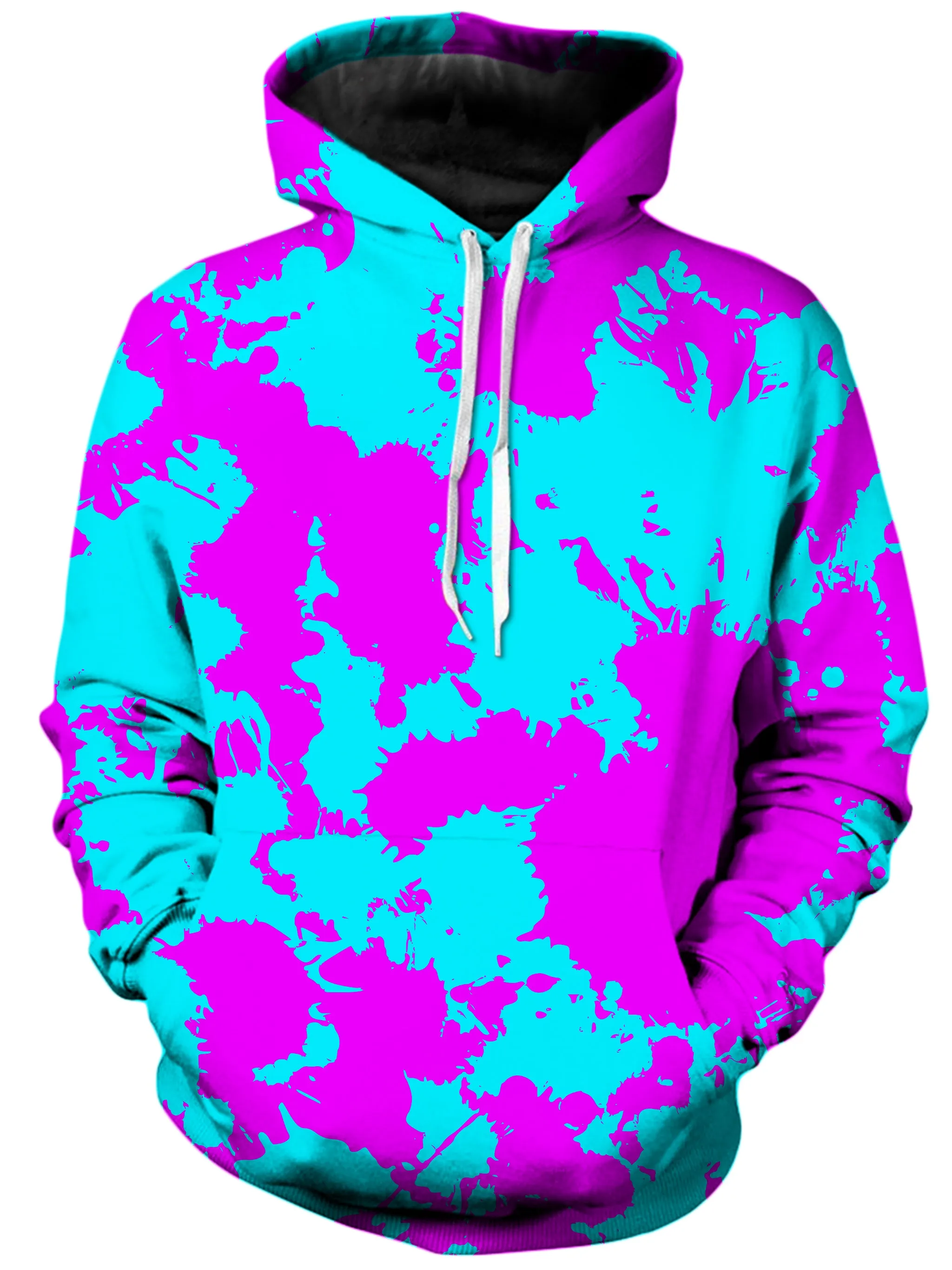 Blue and Purple Paint Splatter Hoodie and Joggers Combo