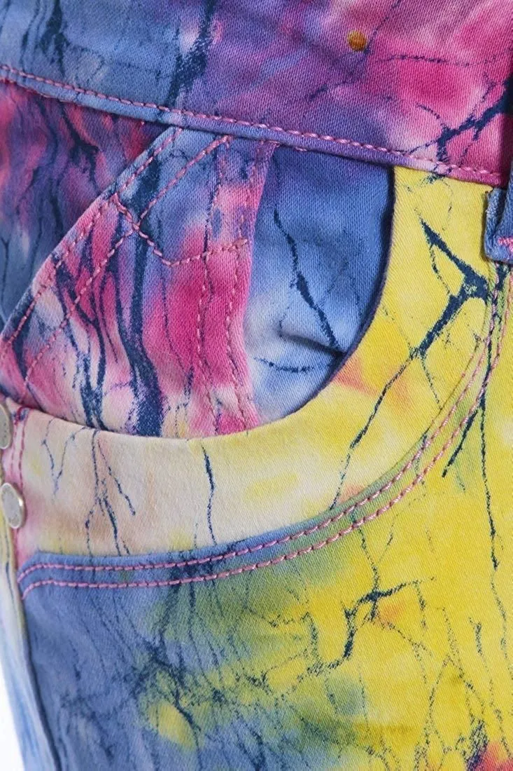 Bright Rainbow Splash Jeans