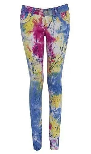 Bright Rainbow Splash Jeans