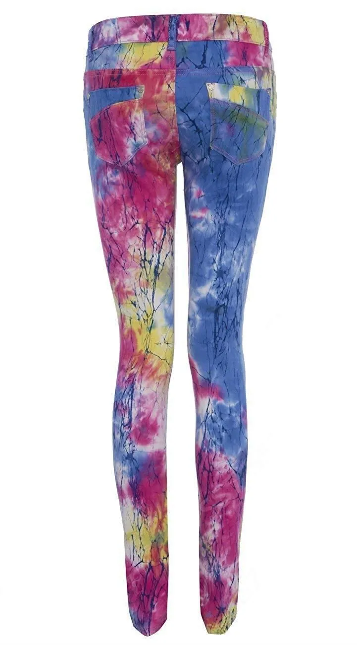 Bright Rainbow Splash Jeans