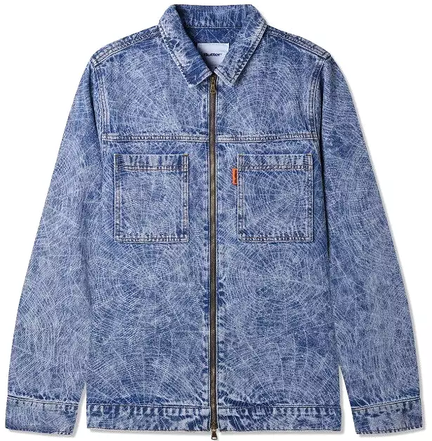 Buttergoods Overdye Web Denim Jacket / Acid Wash Indigo