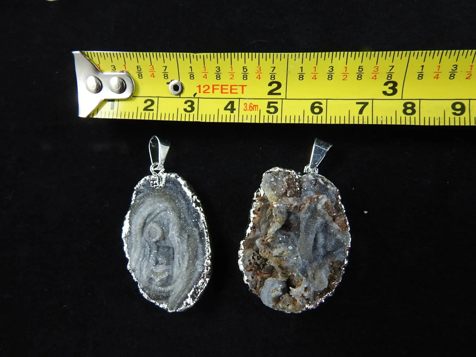 Chalcedony Conchive Druzy Pendant CLOSEOUT