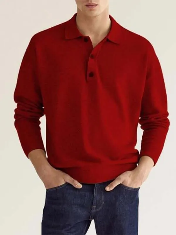 Classic Collar Men Polo Shirt