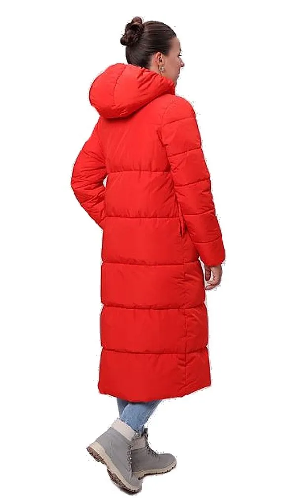 coat Loap Taruna - G16G/Flame Scarlet - women´s