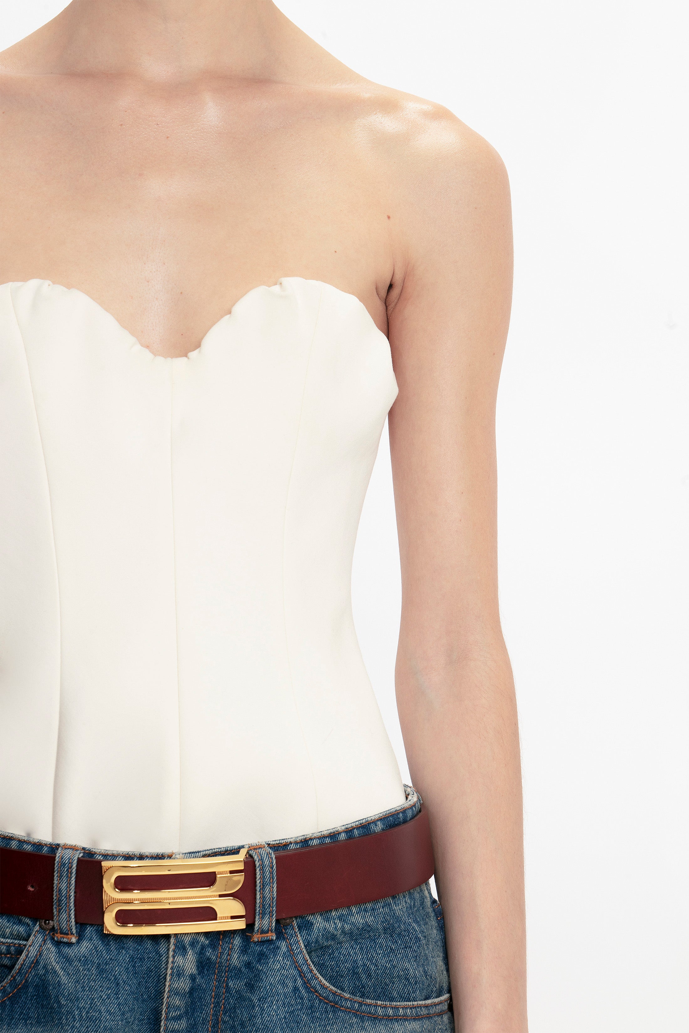 Corset Top In Antique White