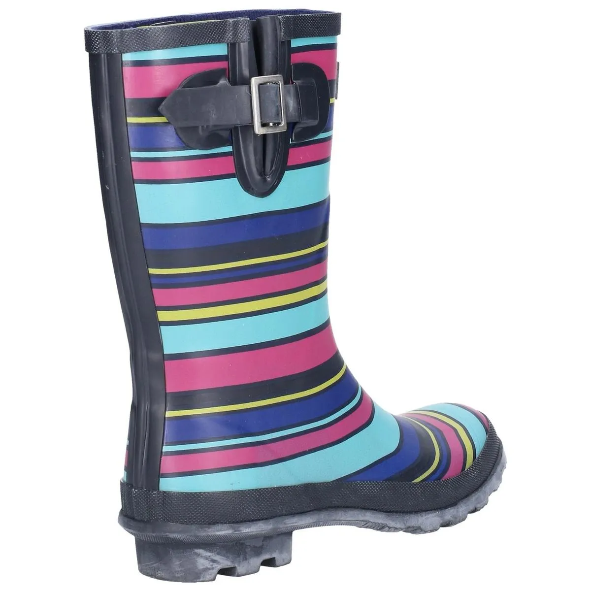 Cotswold Paxford Elasticated Mid Calf Wellington Boot Stripe Multicoloured