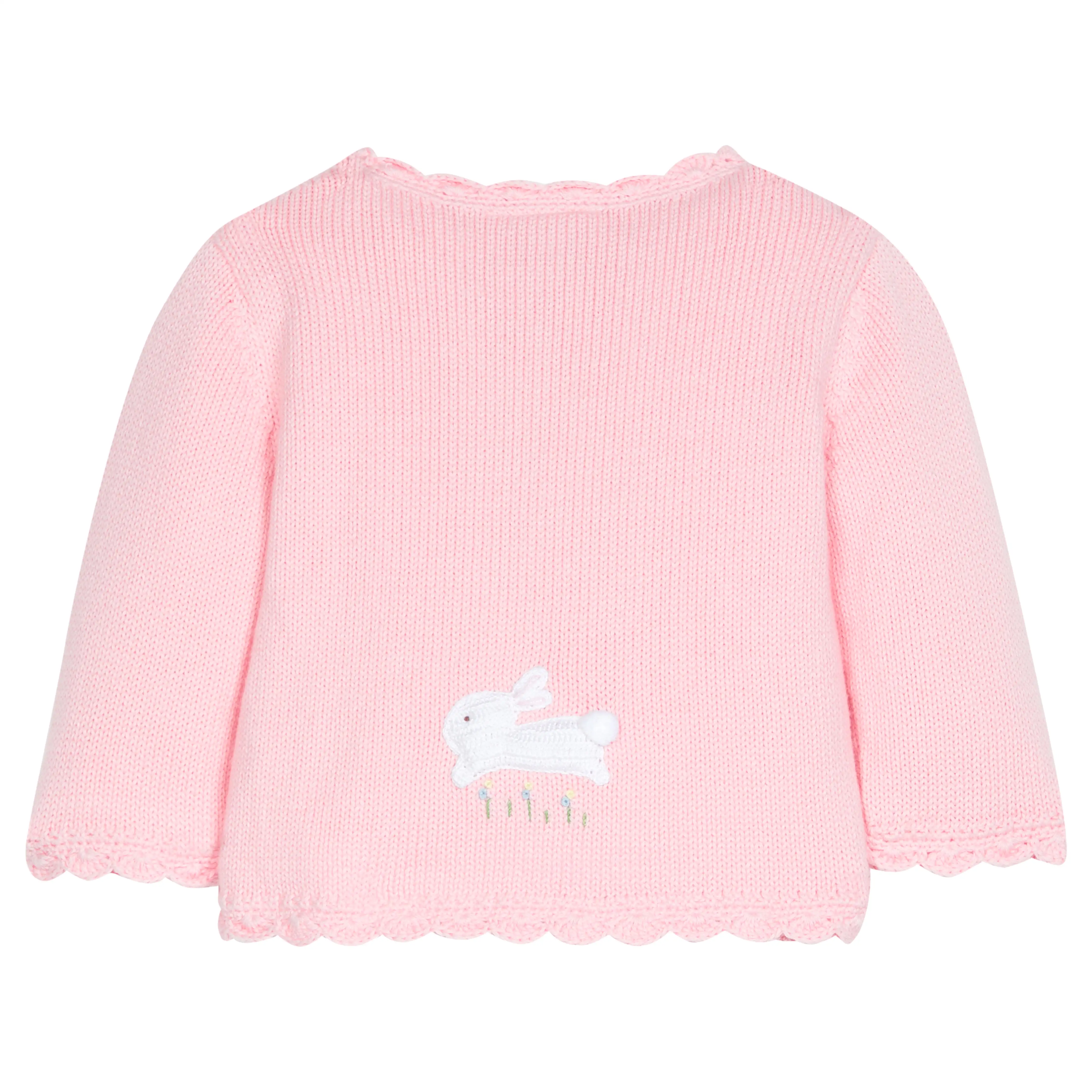 Crochet Sweater - Pink Bunny