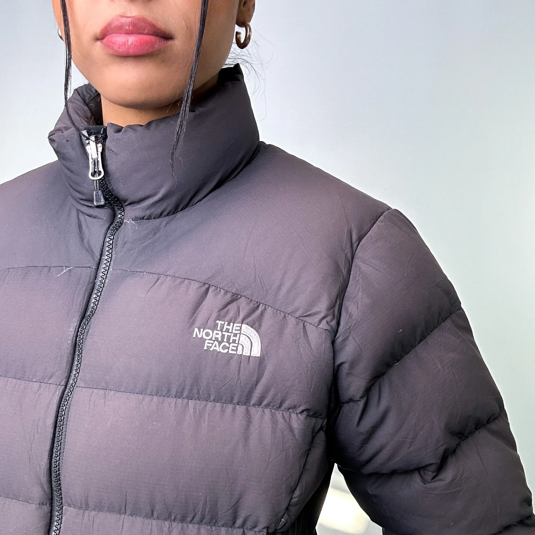 Dark Grey 90s The North Face 700 Series Puffer Jacket Coat (M)