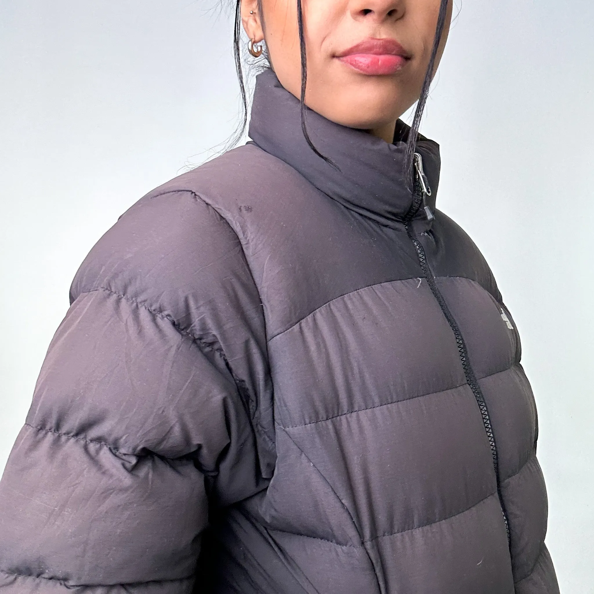 Dark Grey 90s The North Face 700 Series Puffer Jacket Coat (M)